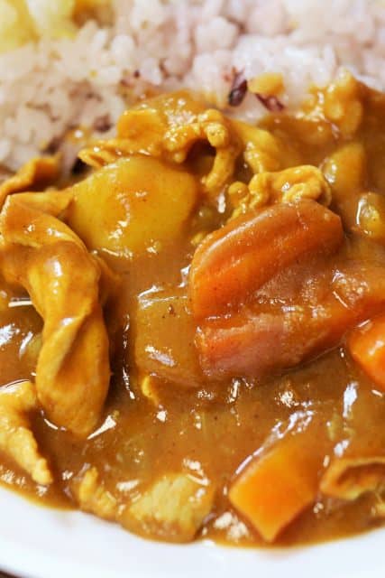 Ein einfaches Hühnchen-Curry.