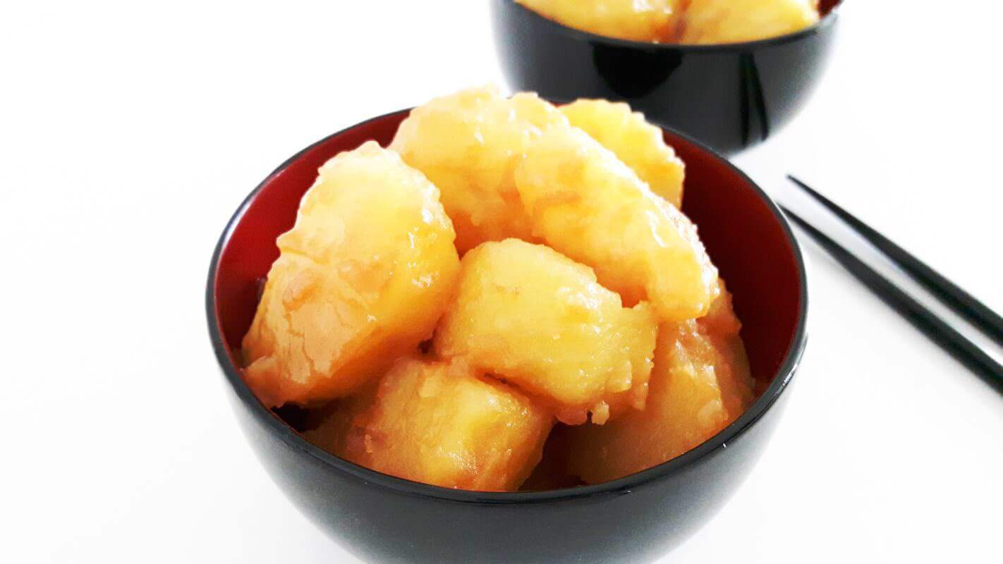 Kartoffeln mit süßem Soja-Butterdressing Schritt 7 Servieren.