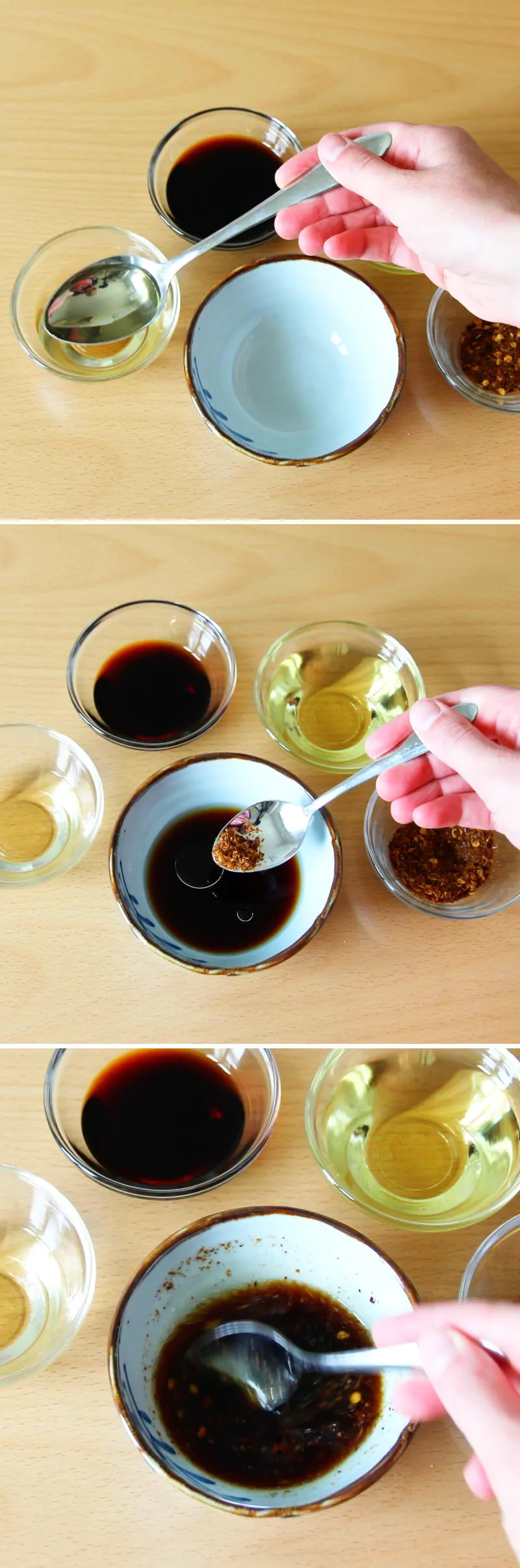Gyoza mit Dip Schritt 2 Sauce zubereiten