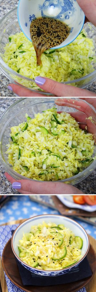 Insalata di cavolo giapponese - Passaggio 6: servire