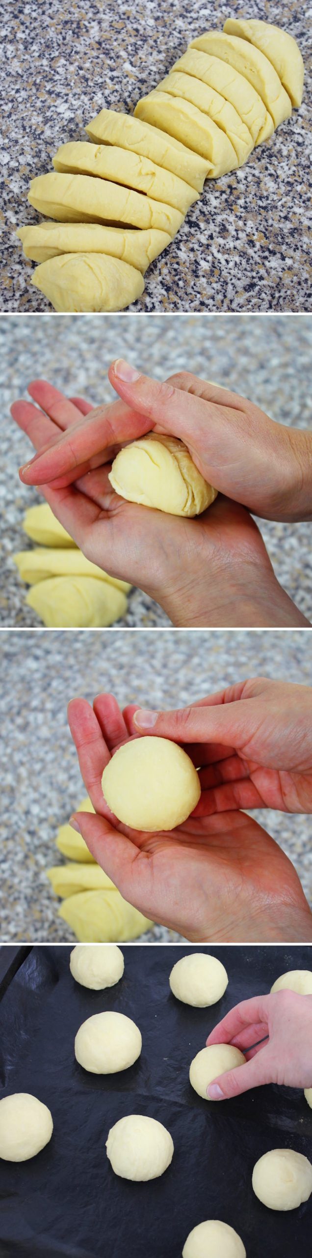 Melonpan - Passaggio 12: modellare l’impasto lievitato