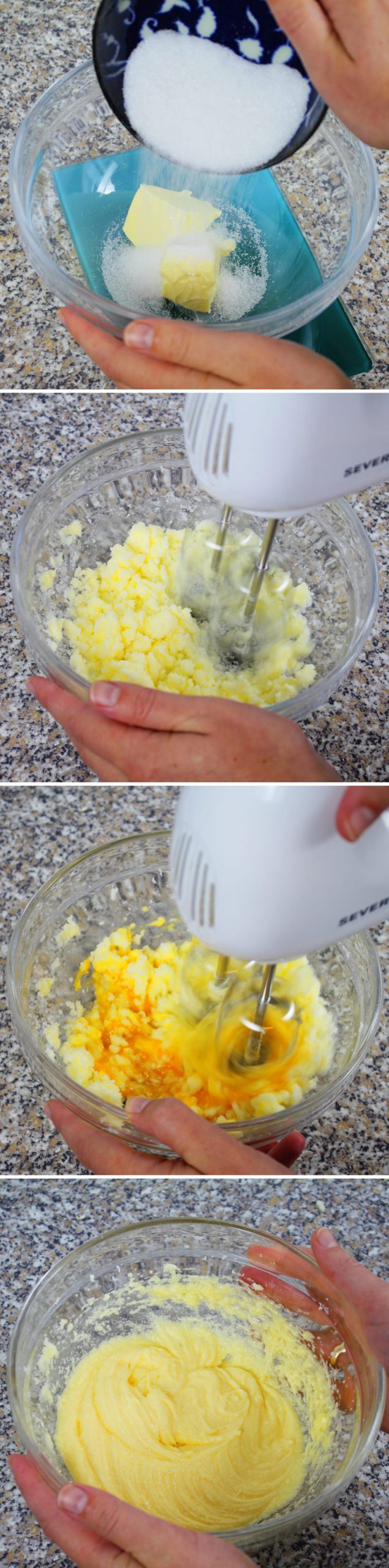 Melonpan - Passaggio 7: preparare l’impasto del pan di spagna