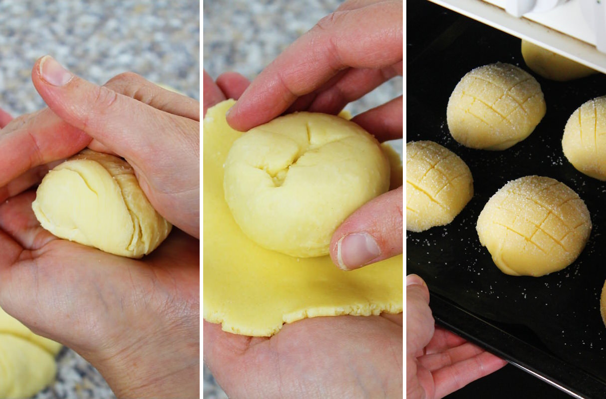 Preparazione del Melonpan