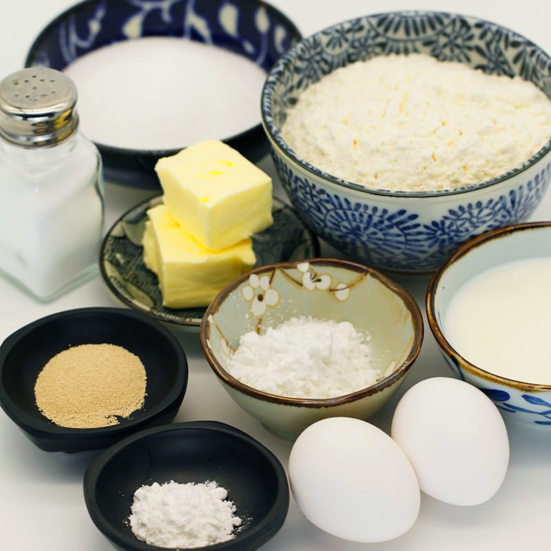 Ingredienti per il Melonpan