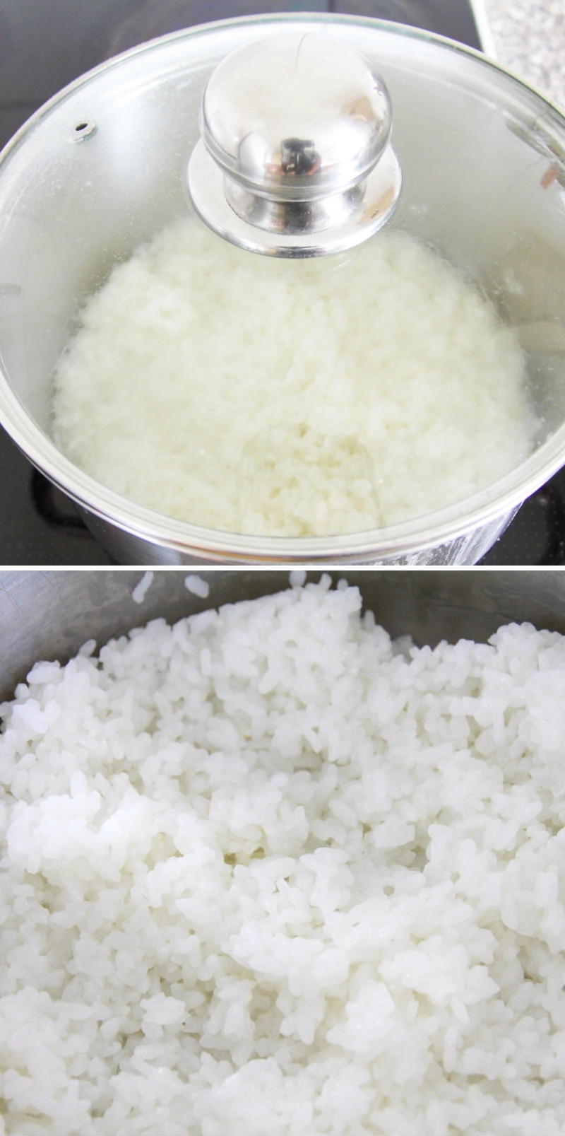 Reis kochen im Topf Schrit 6 Reis quellen
