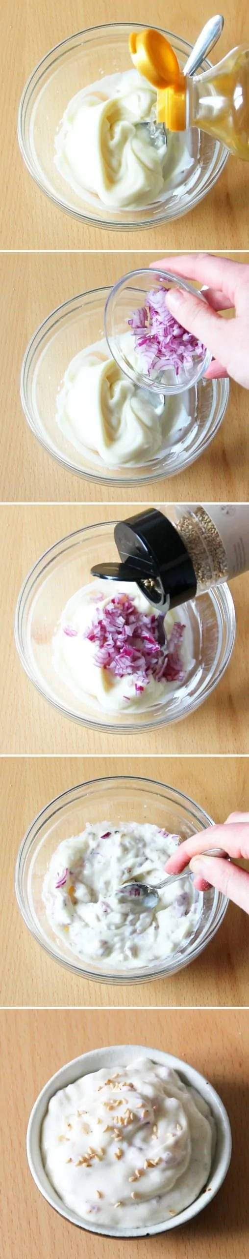 Karaage Schritt 5 Mayonnaise Dip zubereiten