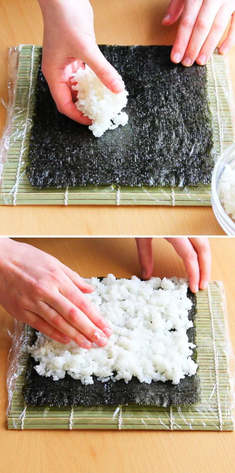 Futomaki Schritt 7 Sushi-Rolle formen