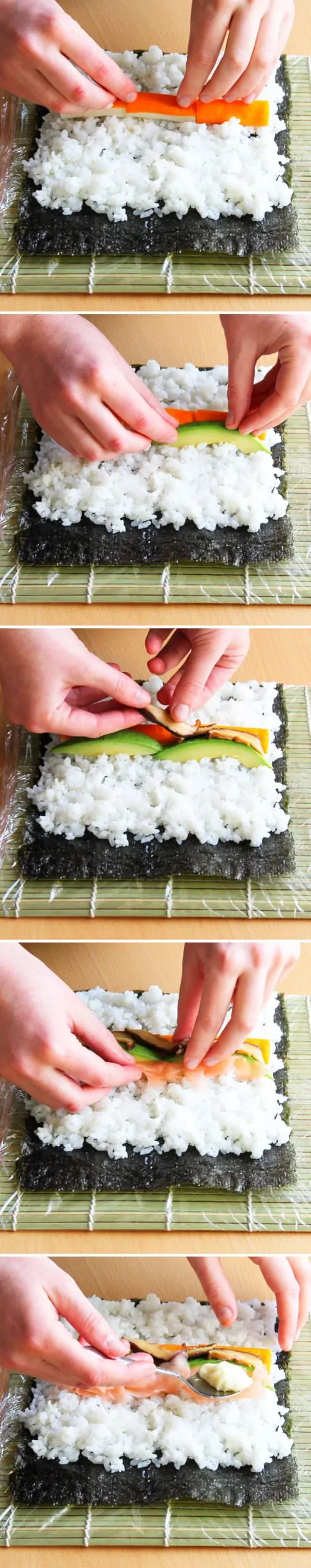 Futomaki Schritt 8 Sushi-Rolle formen