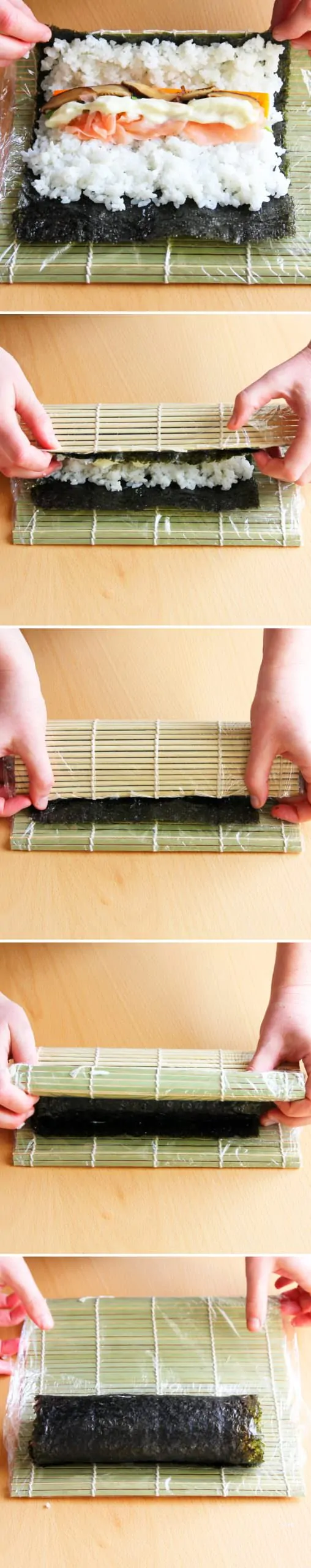 Futomaki Schritt 9 Sushi-Rolle formen