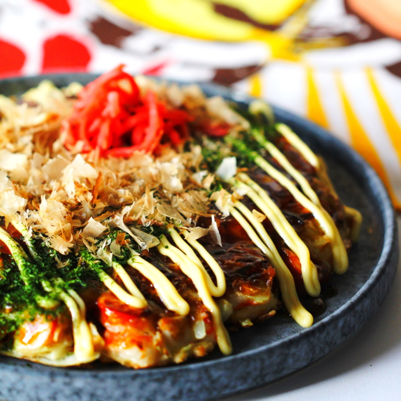 Okonomiyaki Kochset – 6-tlg. Set für 6 Portionen japanische Pfannkuchen + Anleitung | auch für Anfänger