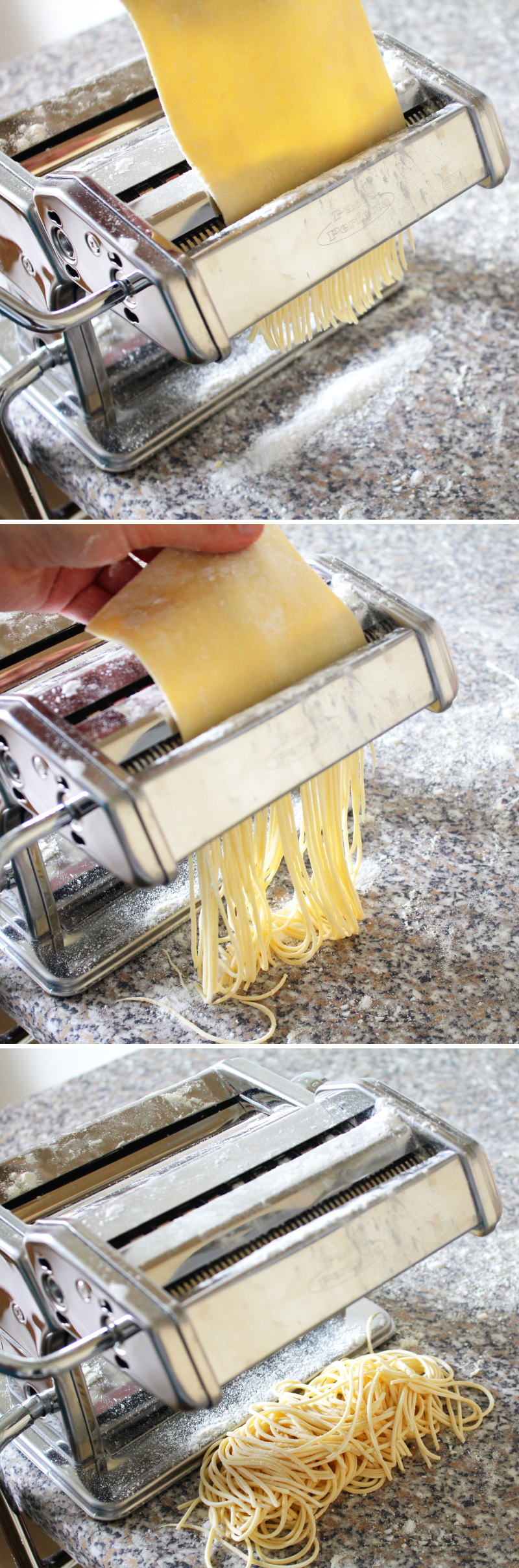 Preparare in casa i ramen con l’uovo – Passaggio 11: tagliare la pasta