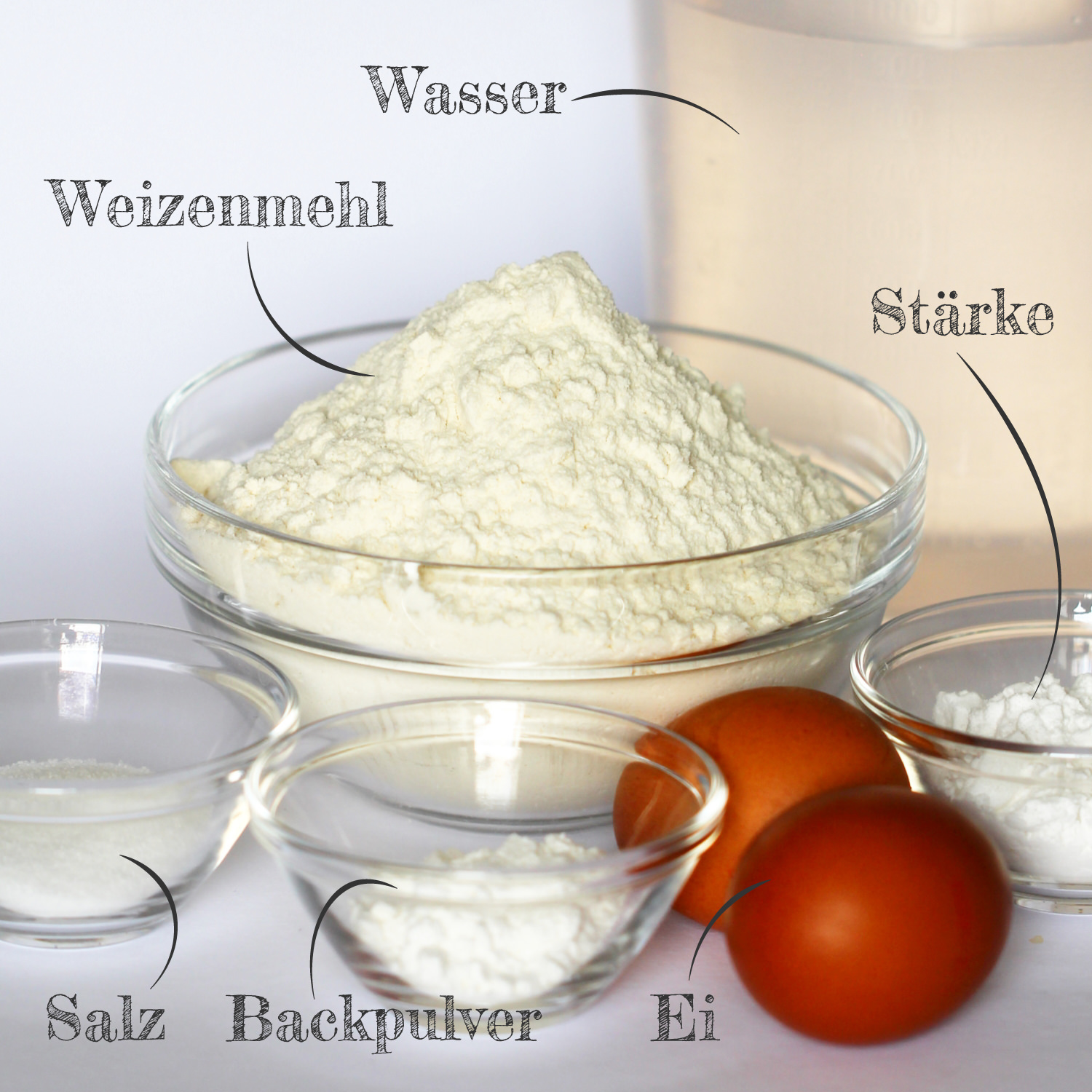 Preparare la pasta ramen all'uovo in casa - Ingredienti