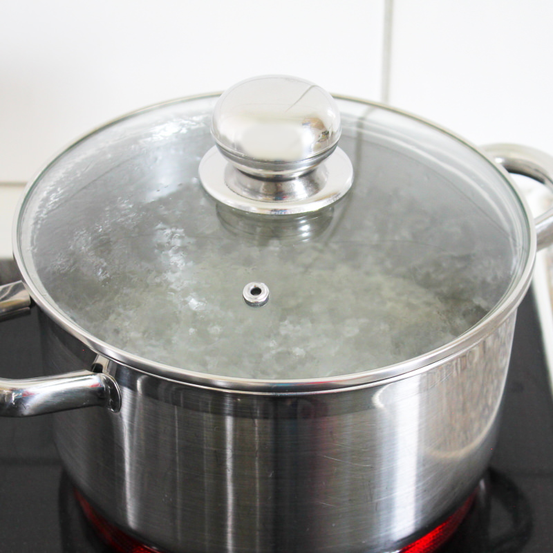 Tsukemen Schritt 3 Nudelwasser kochen