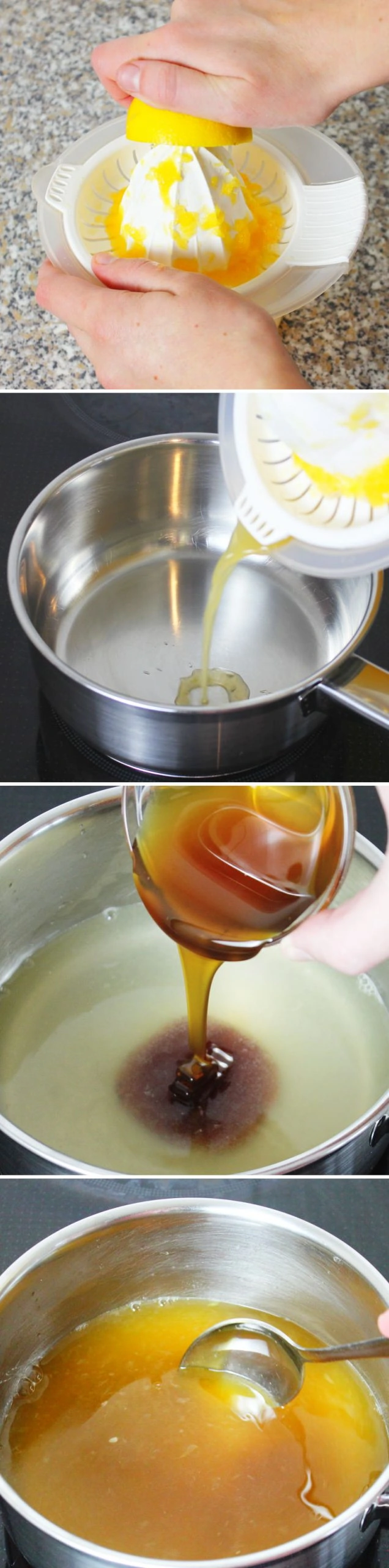 Dango mit Beerenfüllung Schritt 2 Honigsirup zubereiten