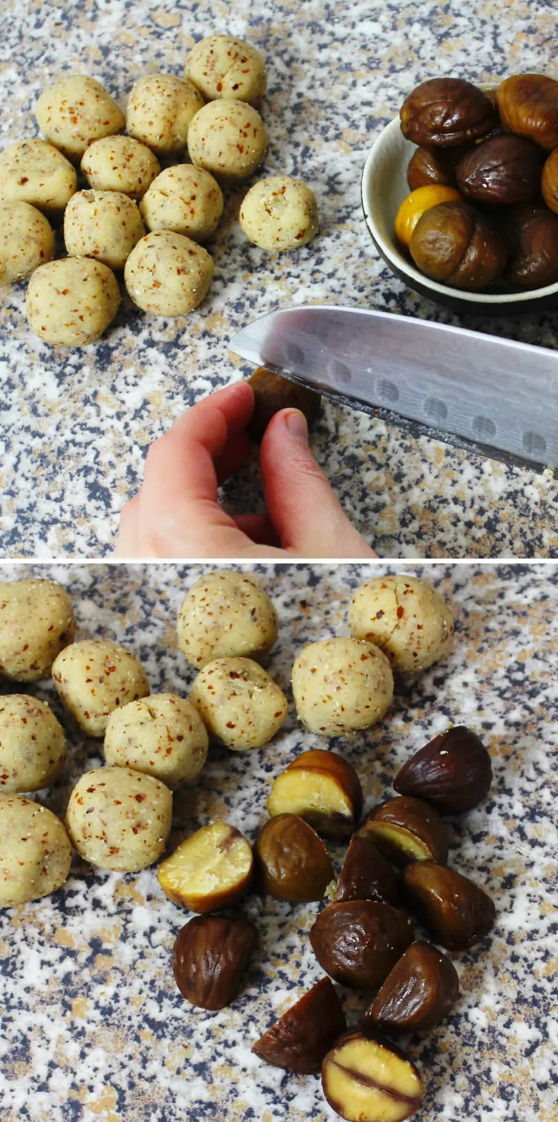 Kuri Mochi Schritt 4 Füllung zubereiten