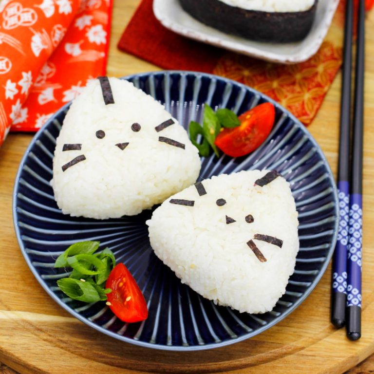 Onigiri mit Shiitake und SüßkartoffelFüllung » veganes REZEPT
