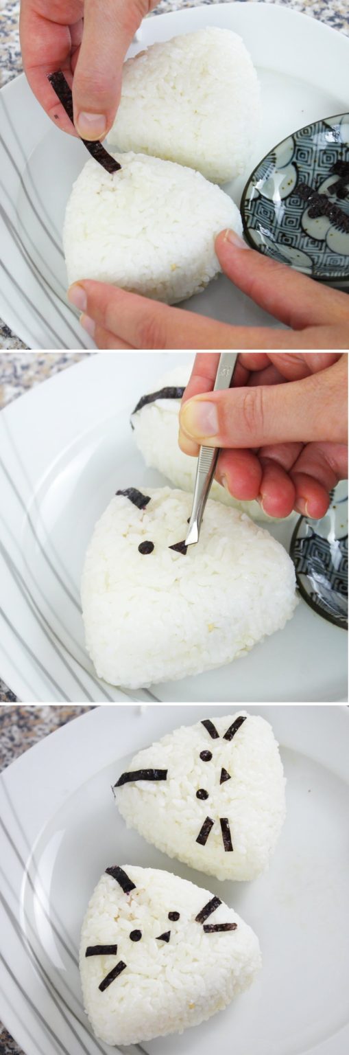 Onigiri mit Shiitake und SüßkartoffelFüllung » veganes REZEPT