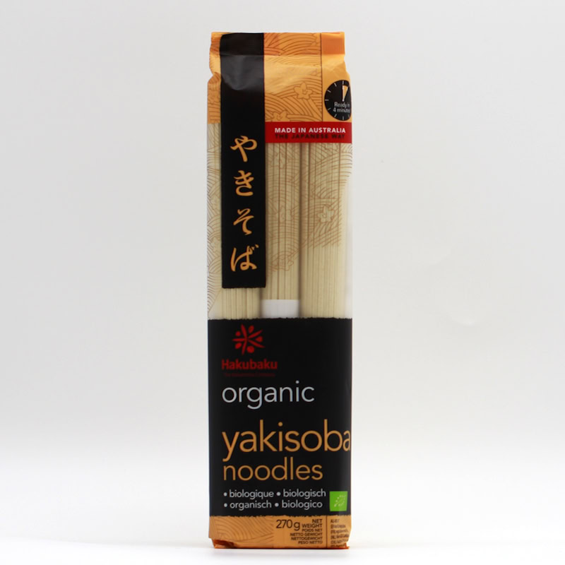 Yakisoba Nudeln 270g (3 Portionen getrocknete Bratnudeln), Hakubaku