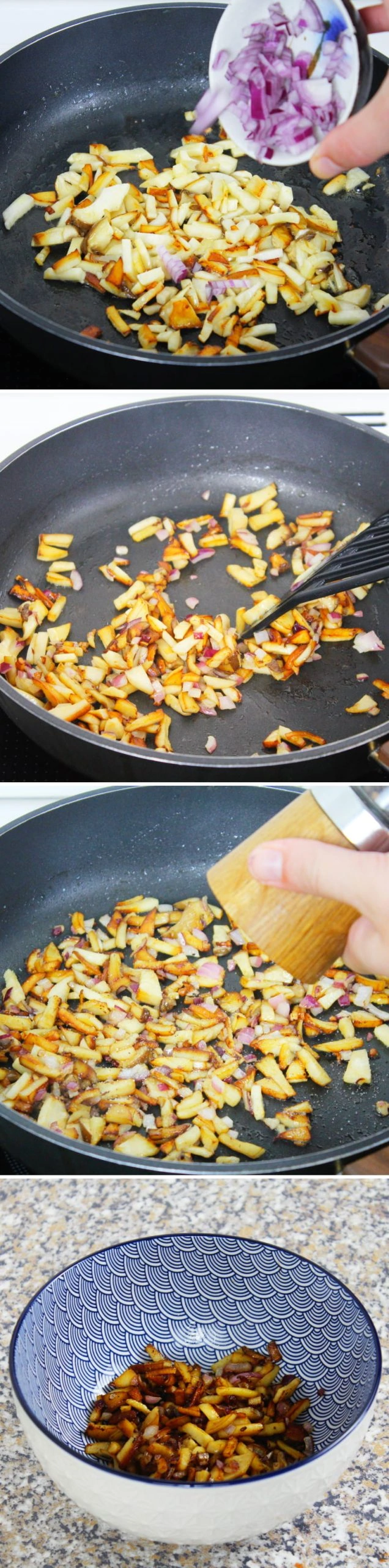 Knusprige Onigiri mit Wakame &amp; Kräuterseitlingen » REZEPT