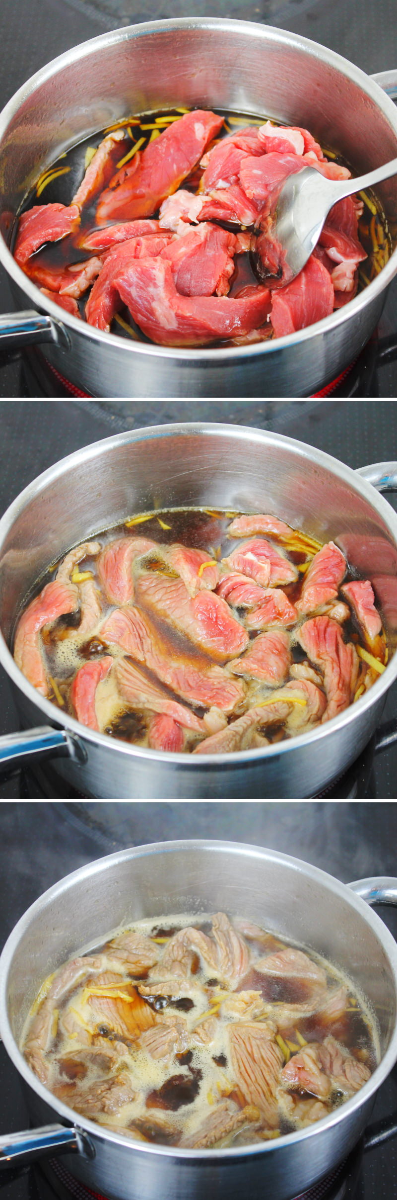 Shigureni Onigiri Schritt 4 Rindersteak kochen