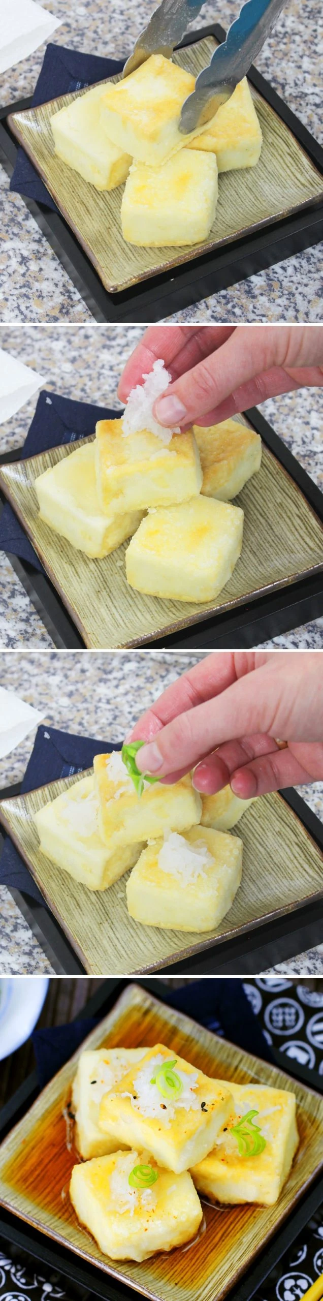 Agedashi Tofu Schritt 8 Servieren