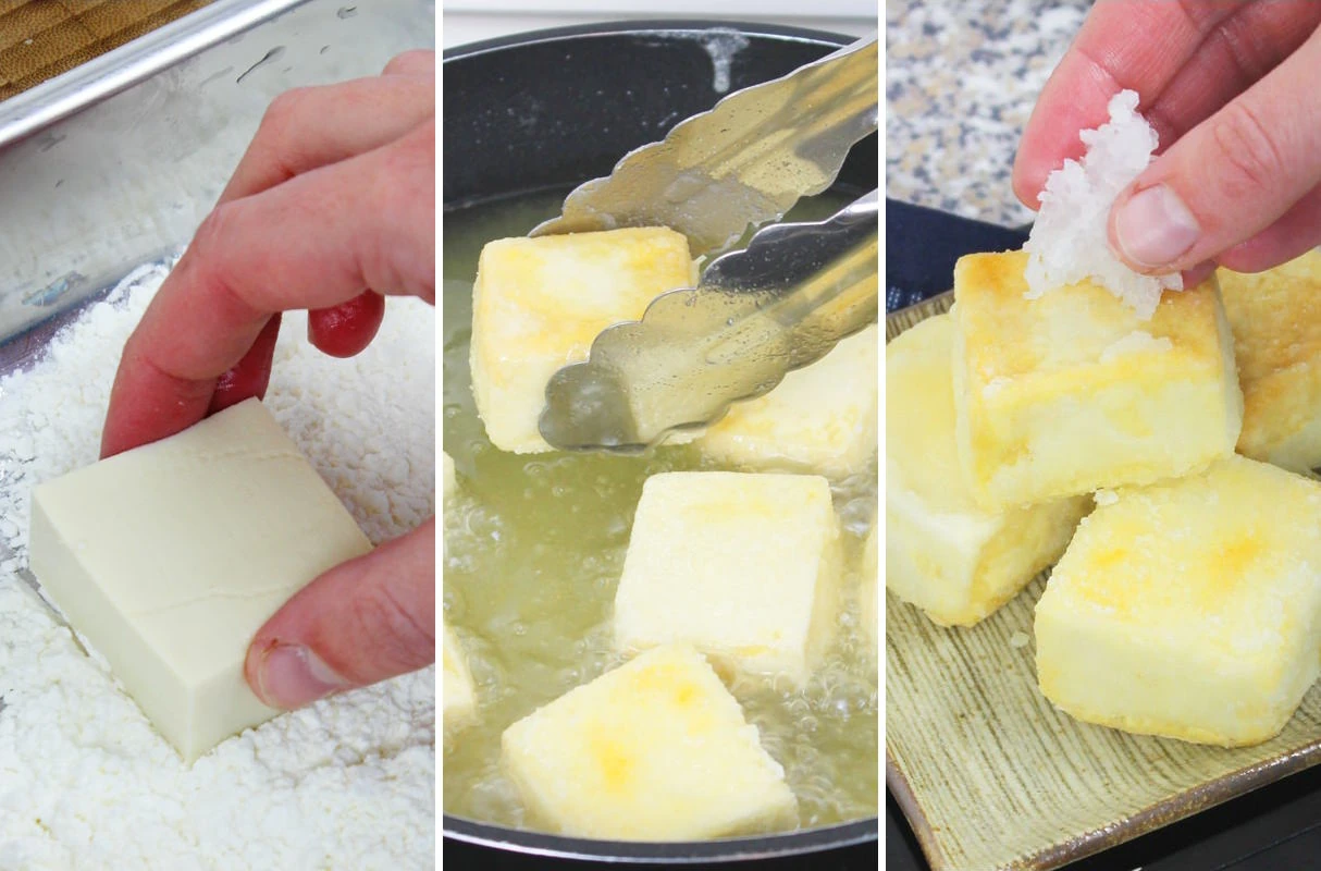 Agedashi Tofu Zubereitung