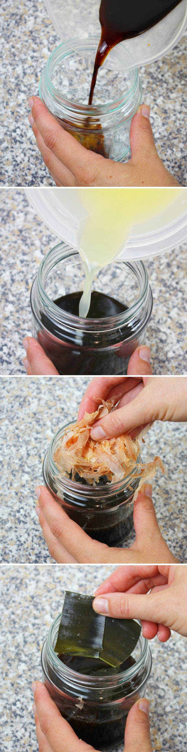 Salsa Ponzu - Fase 3: unire tutti gli ingredienti in un barattolo di vetro