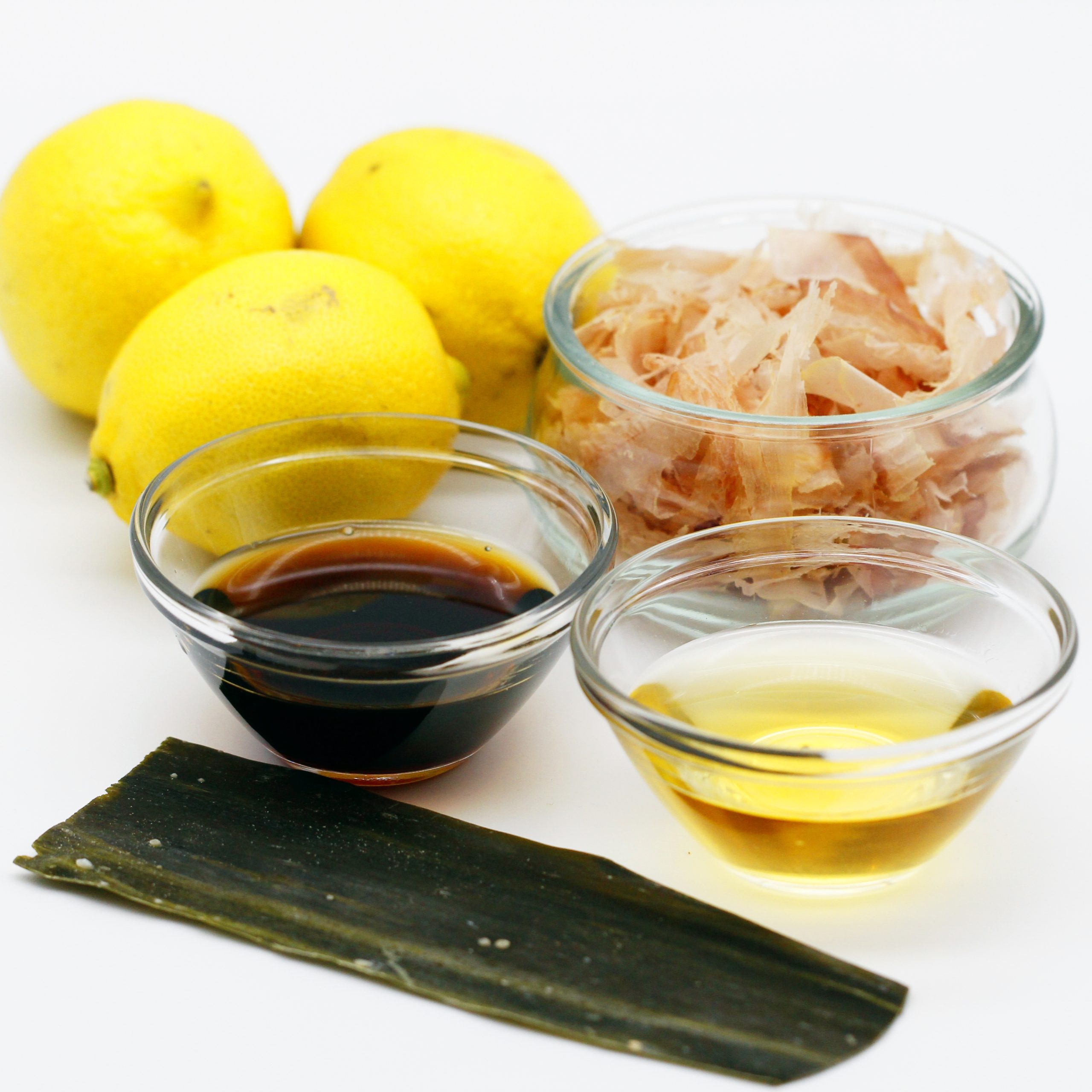 Ingredienti per la salsa ponzu