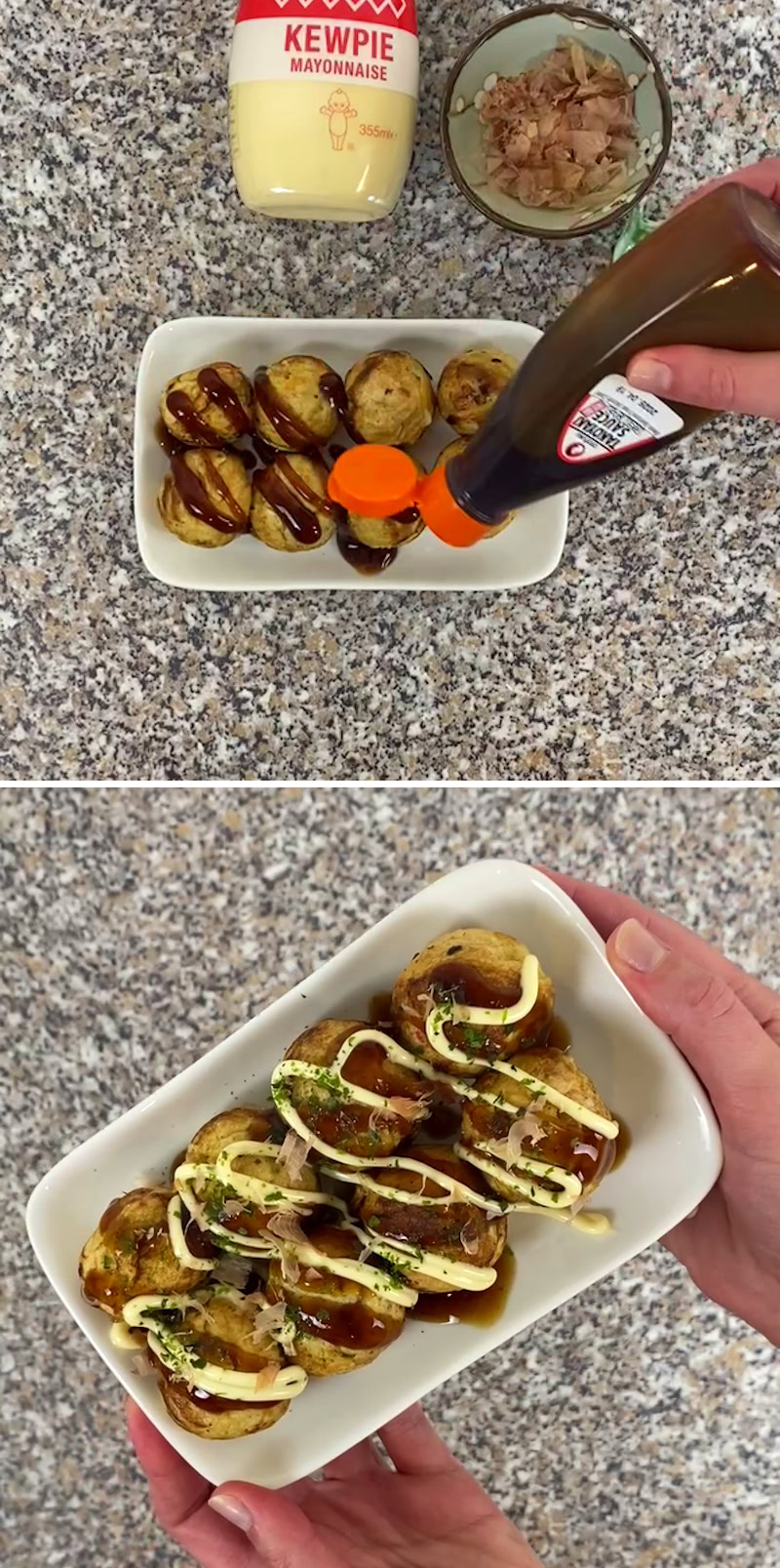 Takoyaki Step 11: Garnish