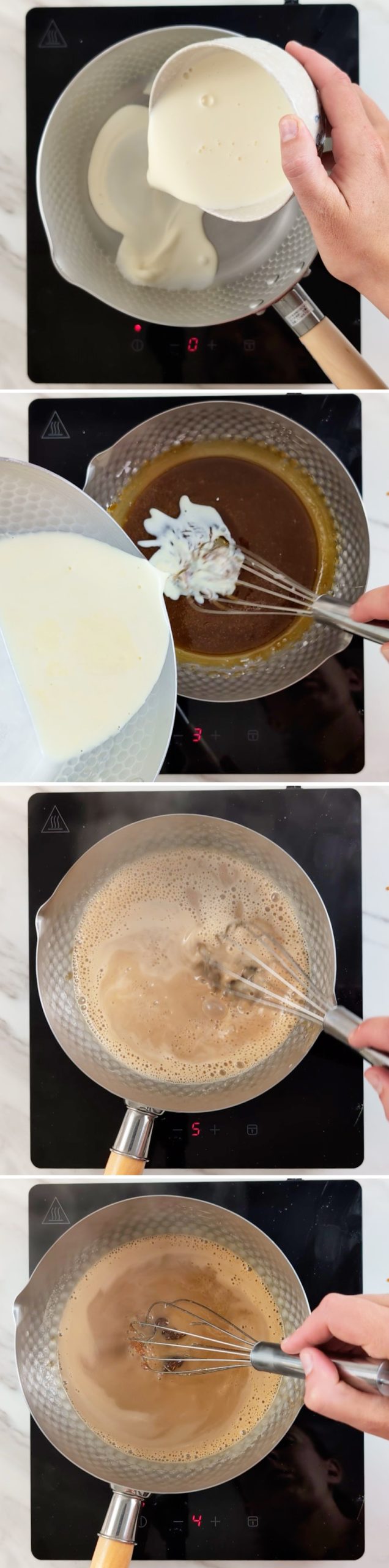 Dango al tofu - Passaggio 10: aggiungere la panna