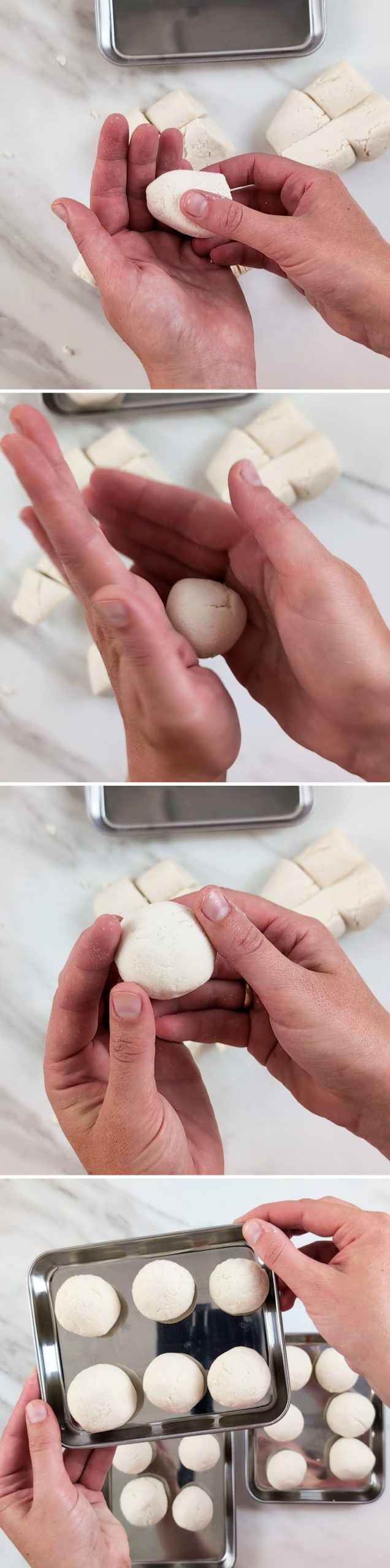 Dango di tofu - Passaggio 5: Formare le palline