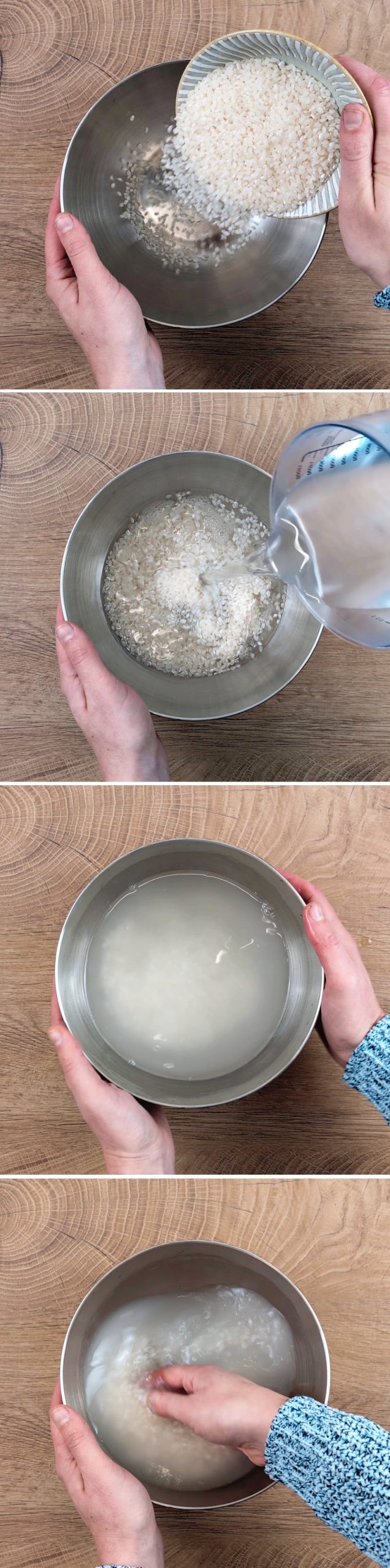 Amazake - Passaggio 2: Lavare il riso