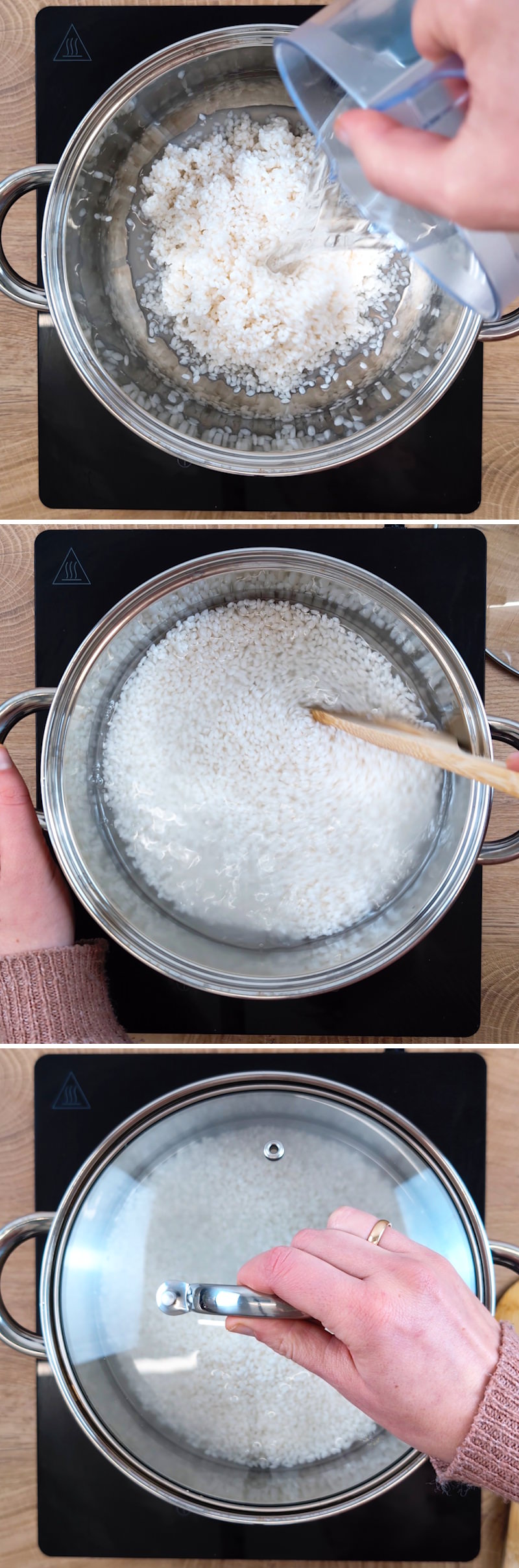 Gimbap Passaggio 3 Cuocere il riso