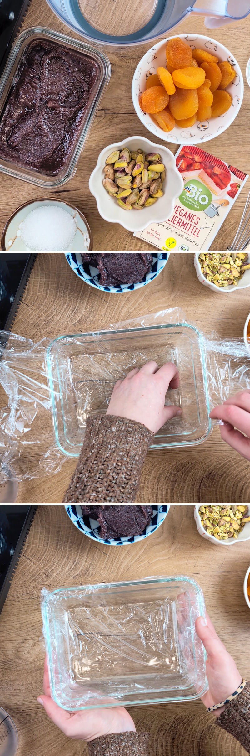 Yokan ingredients and mould
