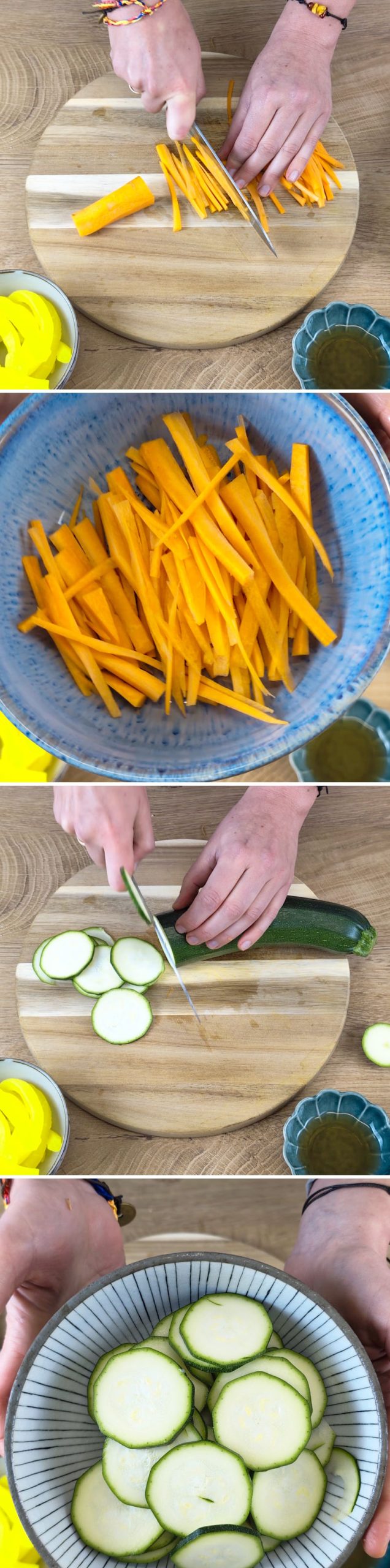 Bibimbap Passaggio 7 Preparare le verdure
