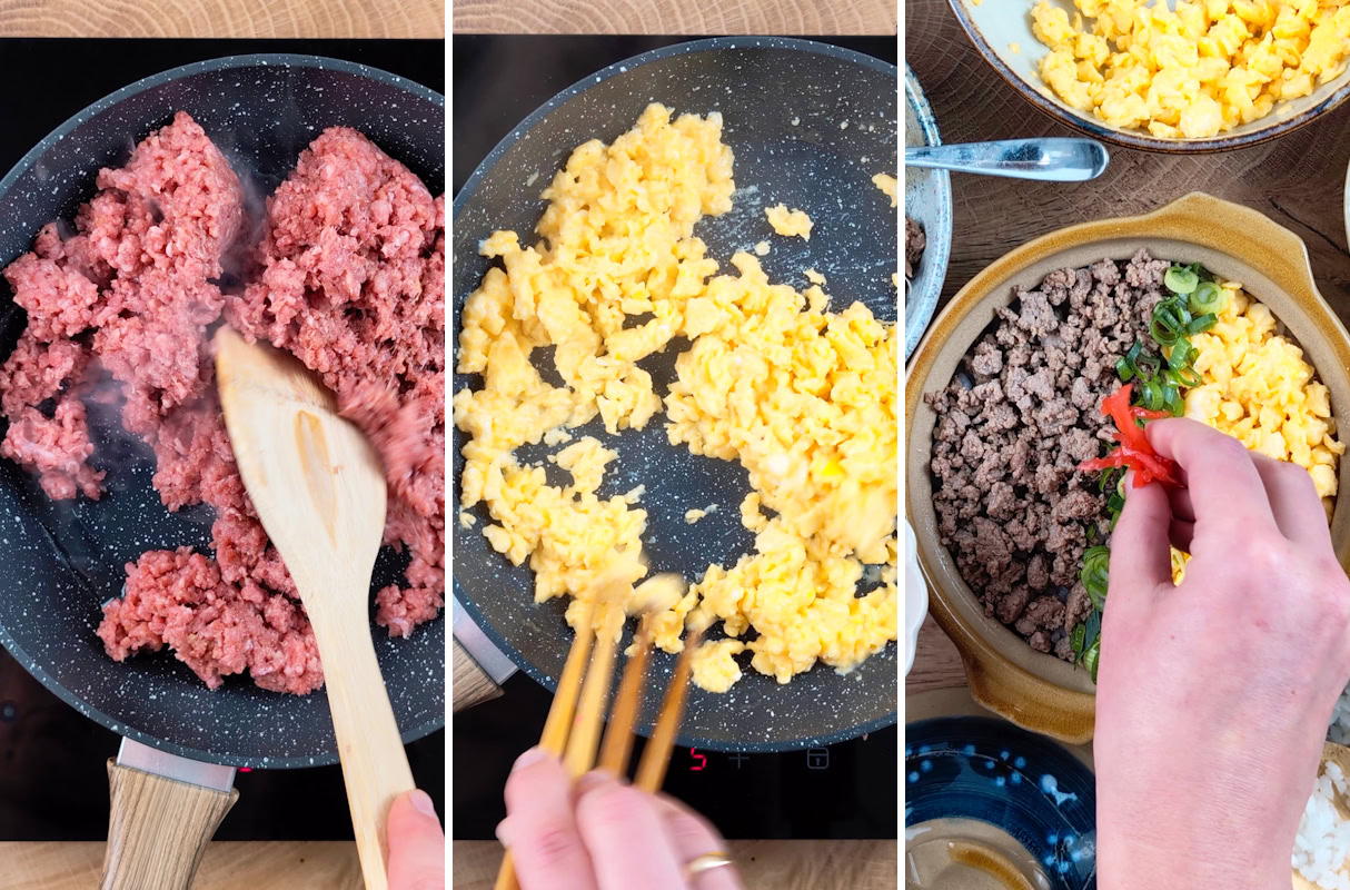 Make your own Soboro Donburi