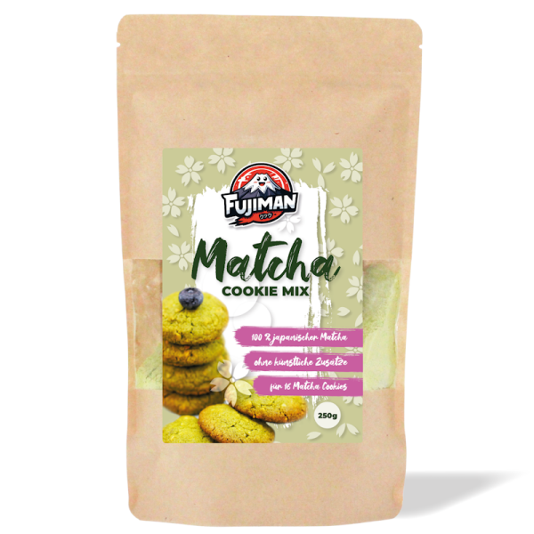 Matcha Cookies Mehl 250g (Backmischung für Matcha Kekse), Fujiman