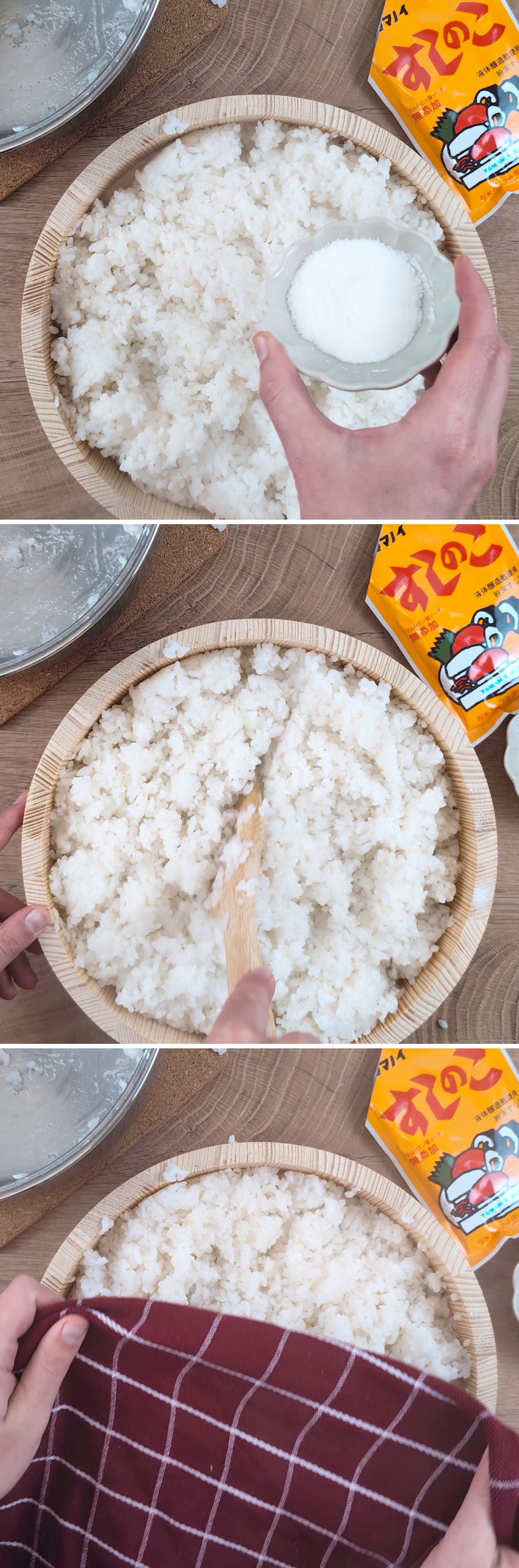 Tempura Sushi - Fase 4: condire il riso