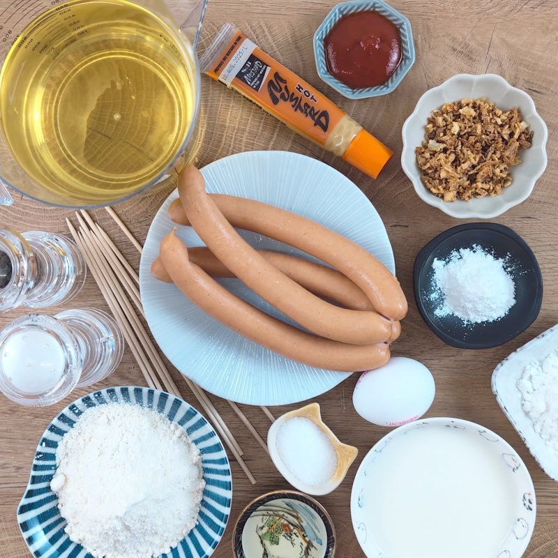 Corn dogs ingredients