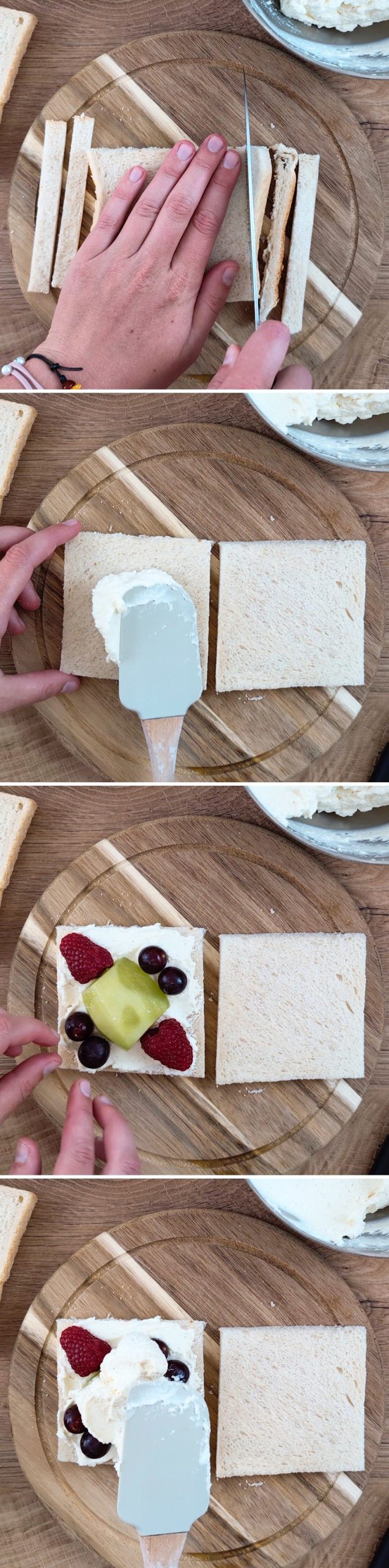 Fruit Sando Step 3: Top with fruit