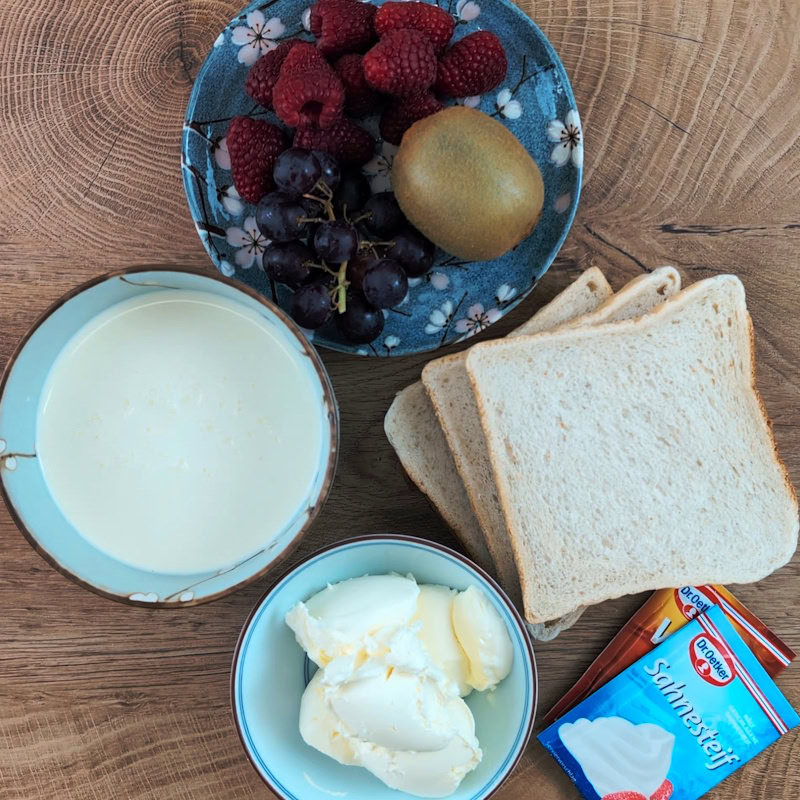 Fruit Sando ingredients