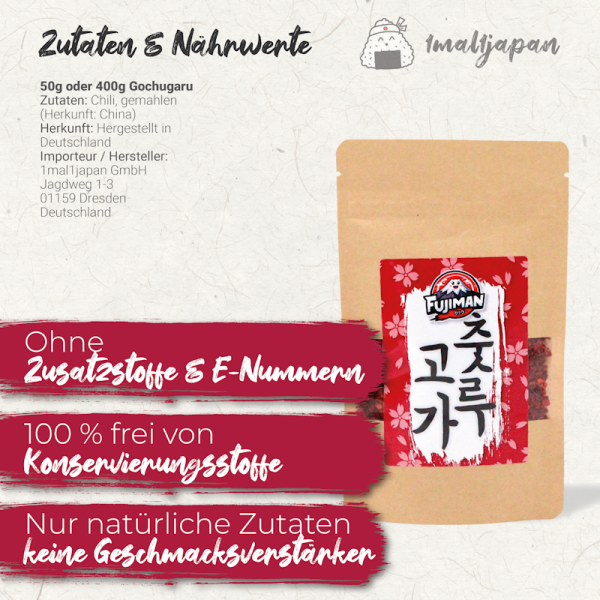 Gochugaru Chiliflocken, Fujiman