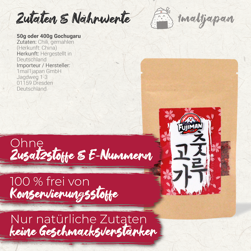 Gochugaru Chiliflocken, Fujiman