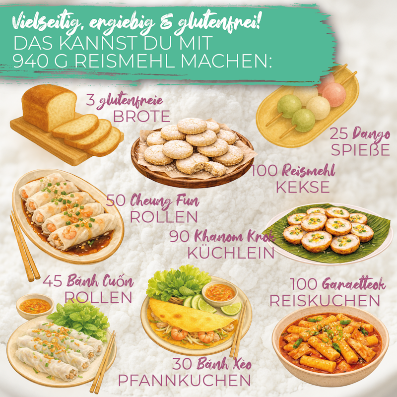 Reismehl Portionionierung