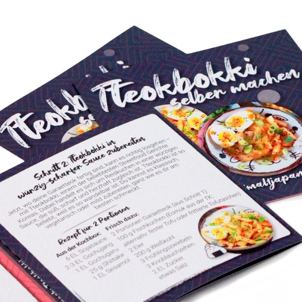 Tteokbokki Kochbox Rezeptheft