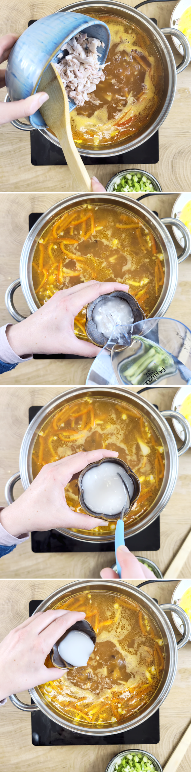 Zuppa di Pechino Passaggio 12 Aggiungere l'amido