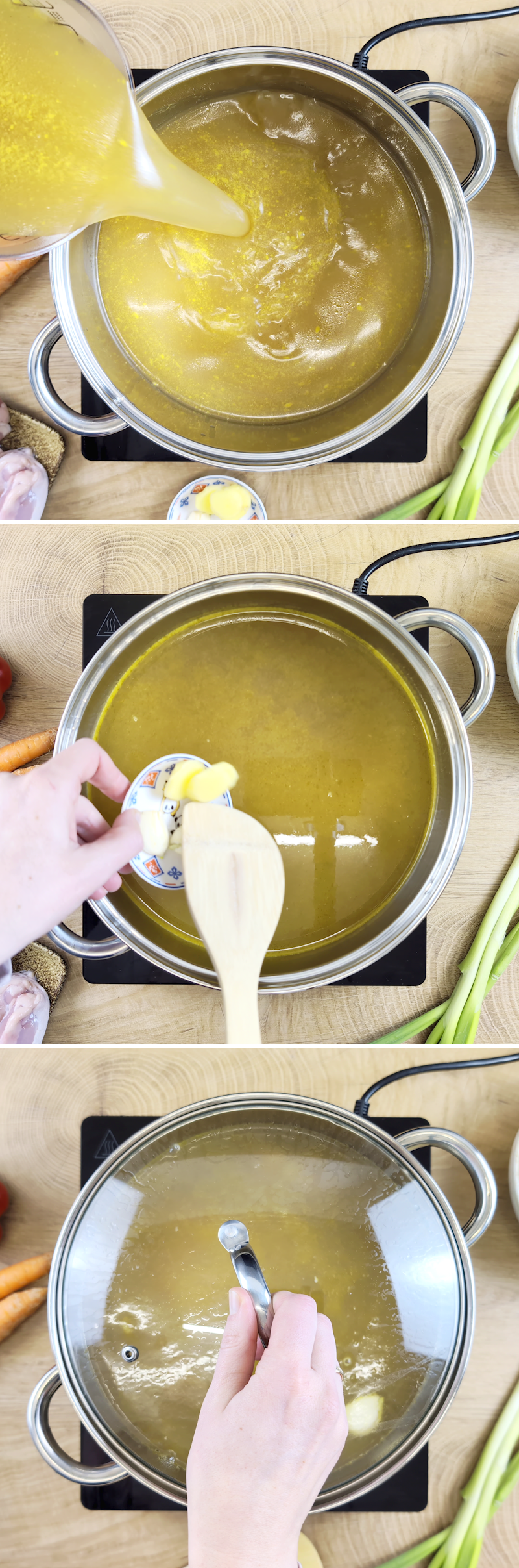 Zuppa di Pechino - Passaggio 3: preparare il brodo