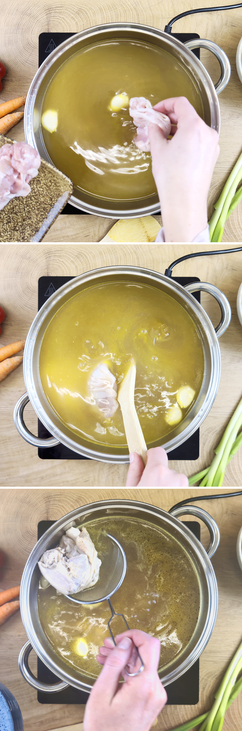 Zuppa di Pechino - Passaggio 4: Cottura del pollo