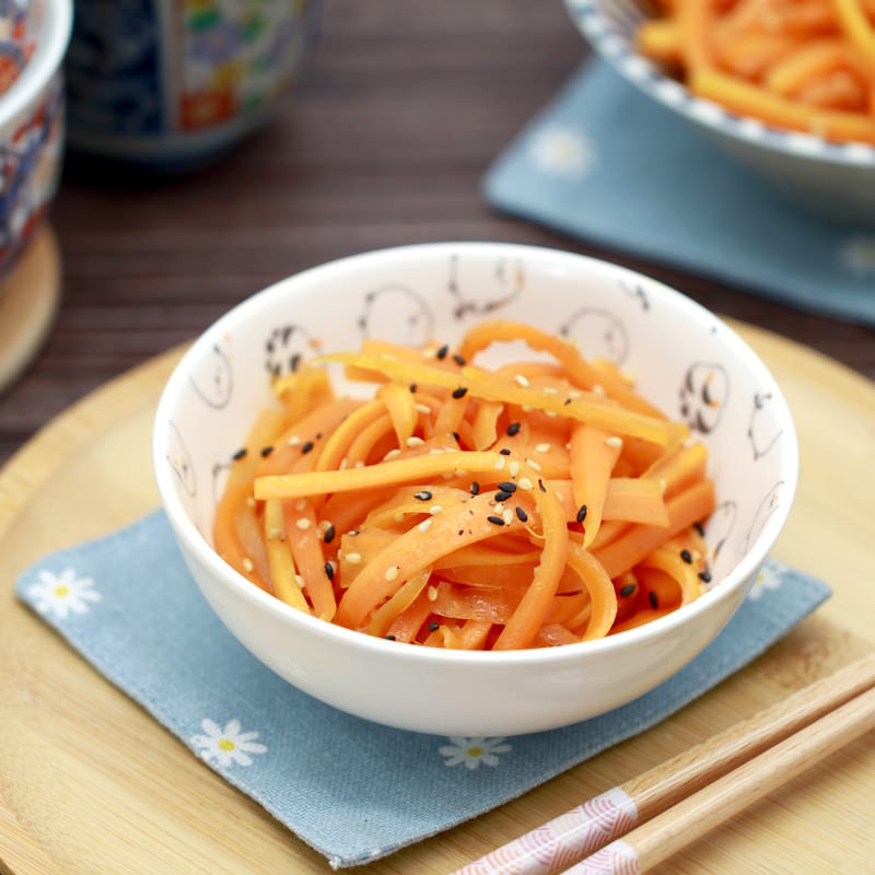 Ninjin no kinpira Fertig