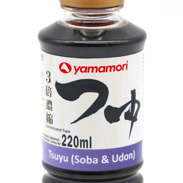 Tsuyu Sauce 220ml (3-fach Konzentrat, Nudelbrühe & Dipping Sauce, Suppenbrühe), Yamamori